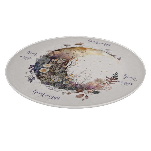 Planche À Découper Créez Votre Propre Fleur de Croissant de Lune Rust (Coin)