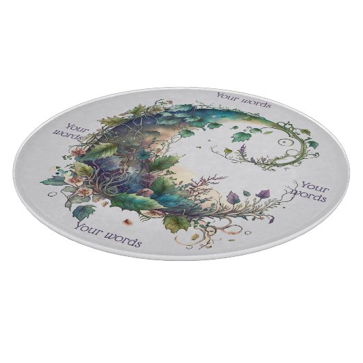 Planche À Découper Créez votre propre Fleur sauvage Boho Ivy Moon (Coin)