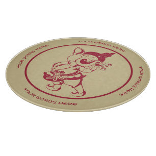 Planche À Découper Créez Votre Propre Flûte de Ganesh Rouge et Or