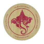 Planche À Découper Créez votre propre Ganesh rouge et or (Devant)