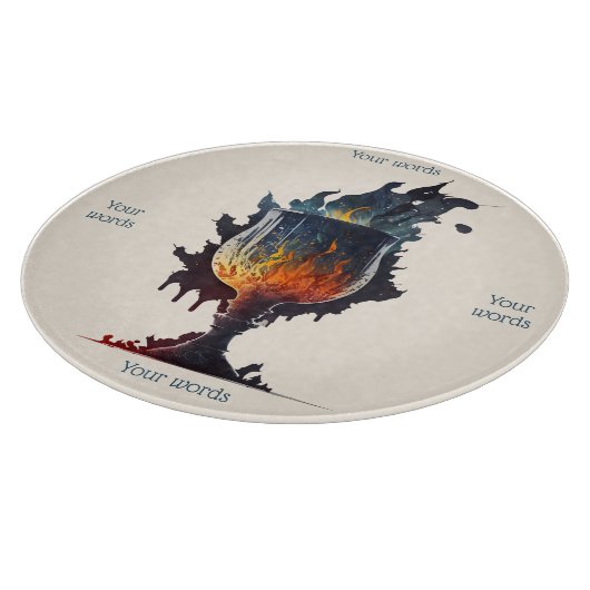 Planche À Découper Créez votre propre gobelet d'incendie (Coin)