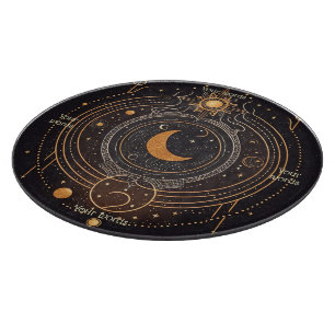 Planche À Découper Créez votre propre lunaire céleste d'or