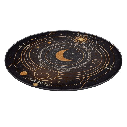 Planche À Découper Créez votre propre lunaire céleste d'or (Coin)