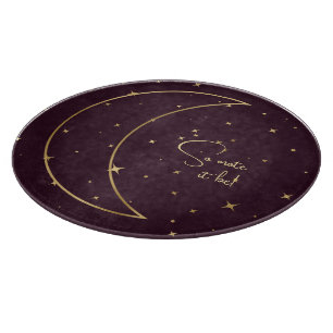 Planche À Découper Créez Votre Propre Lune Croissante Élégante Vin &
