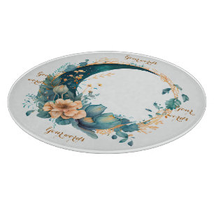Planche À Découper Créez Votre Propre Lune Florale Abricot et Sarcell