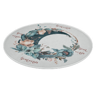 Planche À Découper Créez votre propre lune Turquoise et Pêchez-la