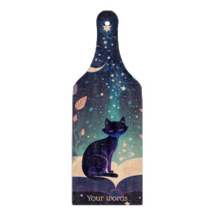 Planche À Découper Créez Votre Propre Magie de Chat Noir Mystique