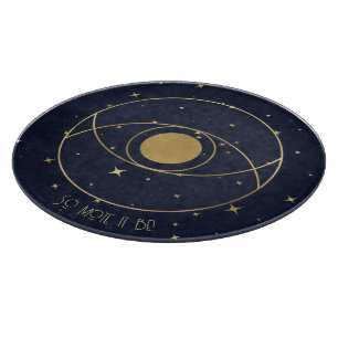 Planche À Découper Créez Votre Propre Œil Magique Céleste Bleu Et Or