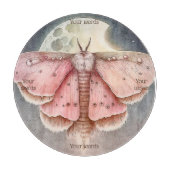 Planche À Découper Créez votre propre papillon de Pleine lune rose (Devant)