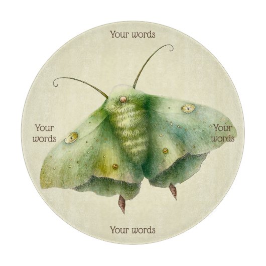 Planche À Découper Créez votre propre papillon Imaginaire vert (Devant)