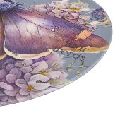 Planche À Découper Créez votre propre papillon pourpre et vos Fleurs  (Coin)