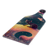 Planche À Découper Créez votre propre paysage mystique de chats noirs (Coin)