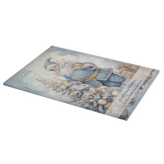 Planche À Découper Créez Votre Propre Père Hiver Magique Or Bleu