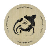 Planche À Découper Créez votre propre profil Black & Gold Ganesh (Devant)