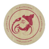 Planche À Découper Créez votre propre profil Red & Gold Ganesh (Devant)
