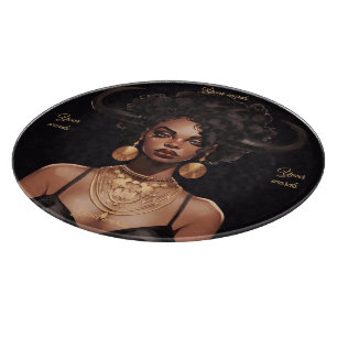 Planche À Découper Créez Votre Propre Reine Afro-Américaine Taureau