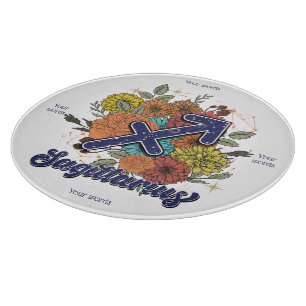 Planche À Découper Créez votre propre Sagittaire Floral étoilé