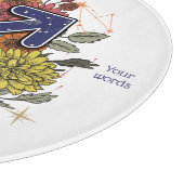 Planche À Découper Créez votre propre Sagittaire Floral étoilé (Coin)