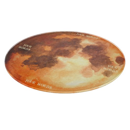 Planche À Découper Créez Votre Propre Tableau d'Autel de Lune Orange (Coin)