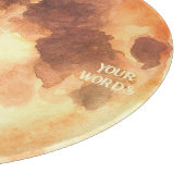 Planche À Découper Créez Votre Propre Tableau d'Autel de Lune Orange (Coin)