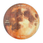 Planche À Découper Créez Votre Propre Tableau d'Autel de Lune Orange (Devant)