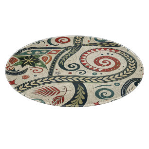 Planche À Découper Créez Votre Propre Tribal de Vacances Festif Lumin