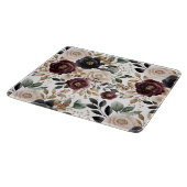 Planche À Découper Crème Bourguignon Floral Noir (Coin)