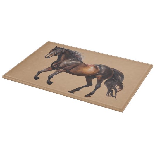 Planche À Découper Crème Brown Cheval du Sud-Ouest (Coin)