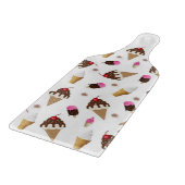 Planche À Découper Crème glacée de la caisse en verre (Coin)