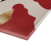 Planche À Découper Crème Rouge Or Occidental Cowhide Howdy (Coin)