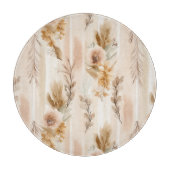 Planche À Découper Crème Rustique Floral Boho (Devant)