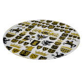 Planche À Découper Crêtes héraldiques, dessins symboliques. (Coin)