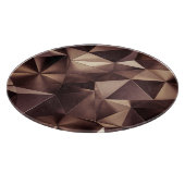 Planche À Découper cristal triangulaire Abstrait, illustration 3D. (Coin)