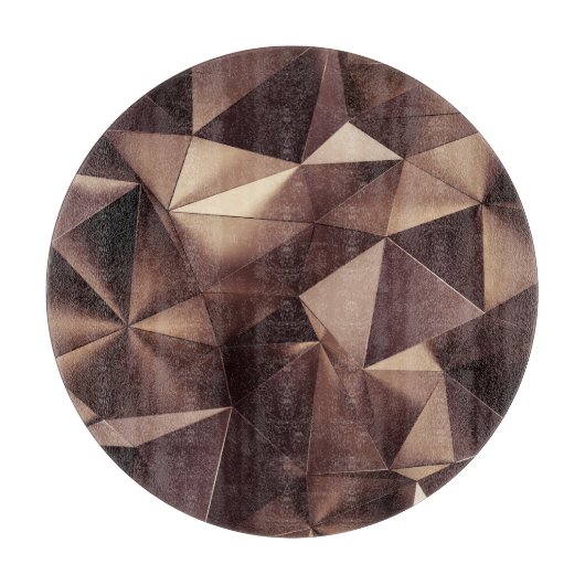 Planche À Découper cristal triangulaire Abstrait, illustration 3D. (Devant)