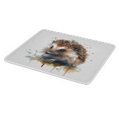 Planche À Découper Critère confortable : Hérisson en aquarelle (Coin)