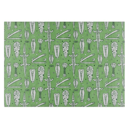 Planche À Découper Crocodile Motif (Devant)