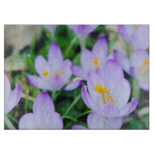 Planche À Découper Crocus de printemps gros