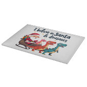 Planche À Découper croire à Père Noël et les dinosaures (Père Noël éq (Coin)