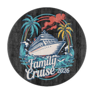 Planche À Découper Croisière familiale Vacances d'été à la plage 2026