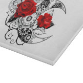 Planche À Découper Croissant mécanique avec roses rouges (Coin)