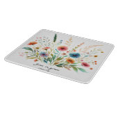 Planche À Découper Croître dans la grâce florale (Coin)
