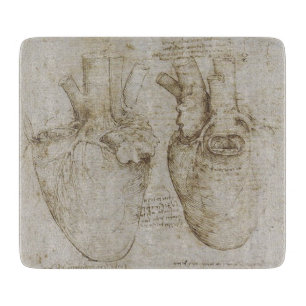 Planche À Découper Croquis humains d'anatomie du coeur de da Vinci