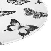 Planche À Découper Croquis papillon, noir et blanc (Coin)