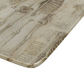 Planche À Découper Croquis squelettiques humains de l'anatomie de da (Coin)