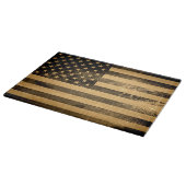 Planche À Découper Cru de drapeau américain (Coin)
