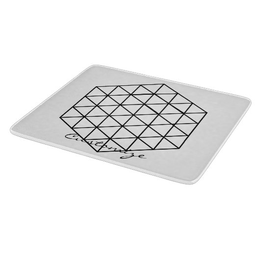 Planche À Découper Cube géométrique 3D Thunder_Cove (Coin)