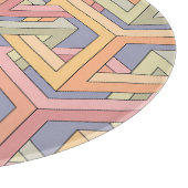 Planche À Découper Cubes 3D, Motif d'illusion optique. (Coin)