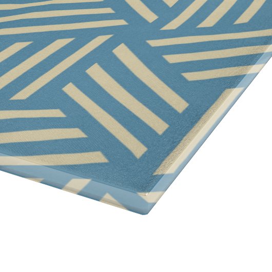 Planche À Découper Cubes d'illusion optique Abstraite rétro Motif ble (Coin)