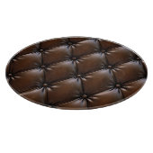 Planche À Découper Cuir au chocolat : Texture luxueuse d'Upholstery (Coin)