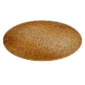 Planche À Découper Cuir Brown : fermeture texturée détaillée (Coin)